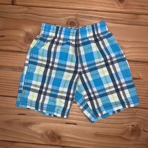Toddler Boys Plaid Shorts